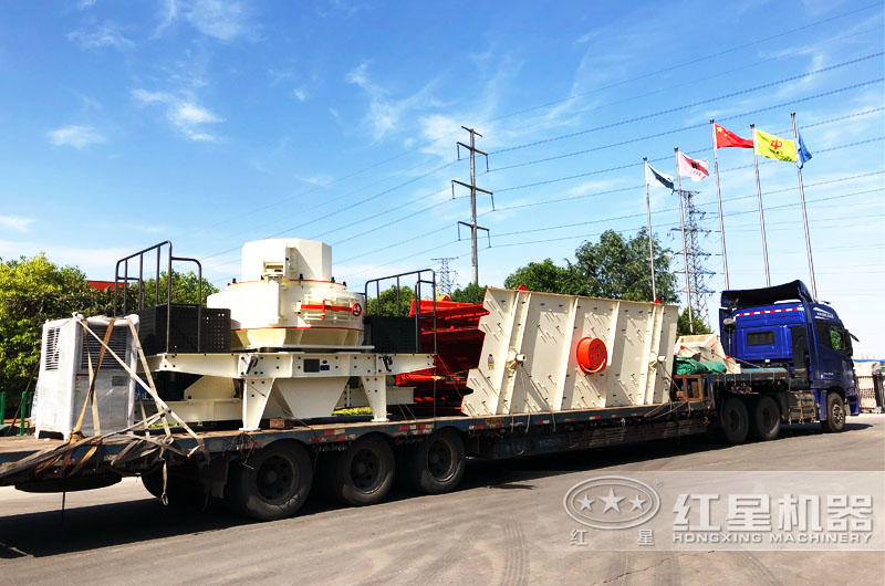 專車運(yùn)輸，提供全套大理石廢料制砂機(jī)設(shè)備