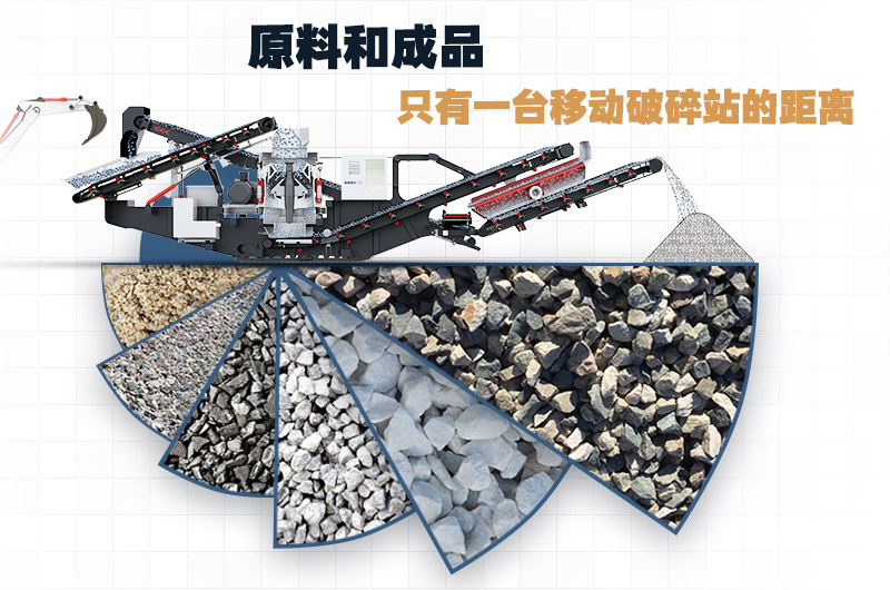 移動式石頭粉碎機(jī)一機(jī)就是一條生產(chǎn)線